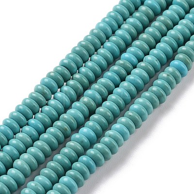 Synthetic Turquoise Bead Strands G-P286-05-4mm-01-1