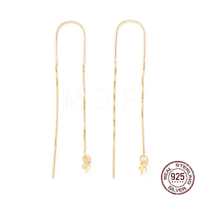 925 Sterling Silver Ear Thread with Peg Bails STER-P047-12G-1