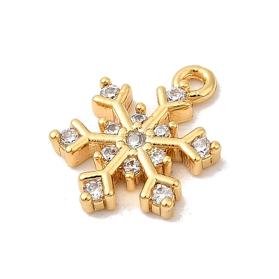 Brass Micro Pave Cubic Zirconia Pendants KK-P340-50G-1