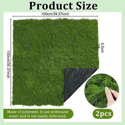 Polyester Artificial Moss Ornament DIY-WH0622-652-1