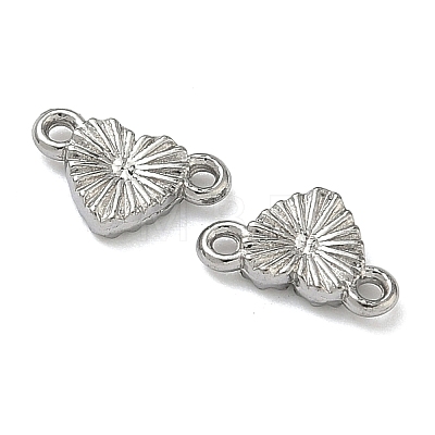 304 Stainless Steel Textured Heart Links Connector Charms STAS-D211-14A-P-1