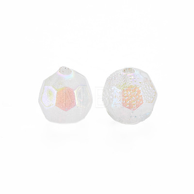 Transparent Acrylic Beads PACR-T011-06-1