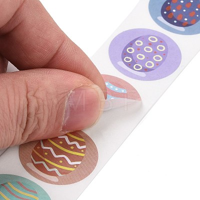 8 Patterns Easter Theme Self Adhesive Paper Sticker Rolls DIY-C060-03E-1
