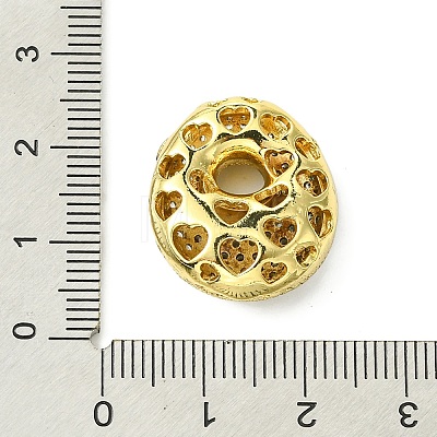 Rack Plating Brass Cubic Zirconia Pendants KK-S378-02G-O-1