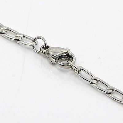 Curb Chain Necklace for Men NJEW-F027-11-1