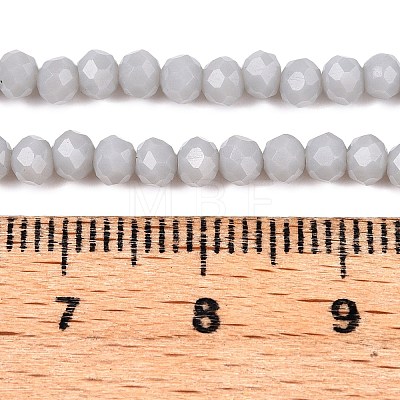 Opaque Solid Color Imitation Jade Glass Beads Strands EGLA-A044-P3mm-D19-1