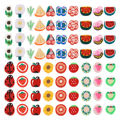  190pcs 19 style Handmade Polymer Clay Bead CLAY-TA0001-21-1