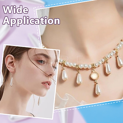 100Pcs ABS Plastic Imitation Shell Pearl Beads KY-HY0001-21-1