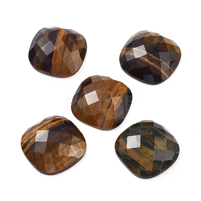 Natural Tiger Eye Cabochons G-G835-B01-04-1