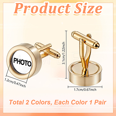 Stainless Steel Cufflinks DIY-GA0009-92-1