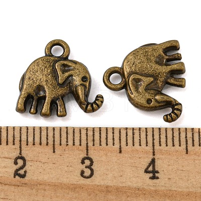 Tibetan Style Alloy Charms TIBEP-S319-074AB-NR-1