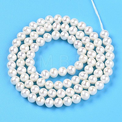 Natural Cultured Freshwater Pearl Beads Strands PEAR-N016-04B-1