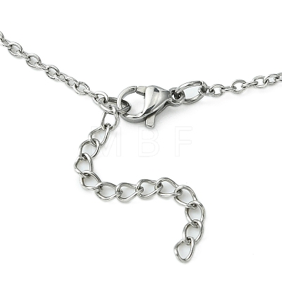 304 Stainless Steel Cable Chains Macrame Pouch Empty Stone Holder for Pendant Necklaces Making NJEW-TA00083-01-1