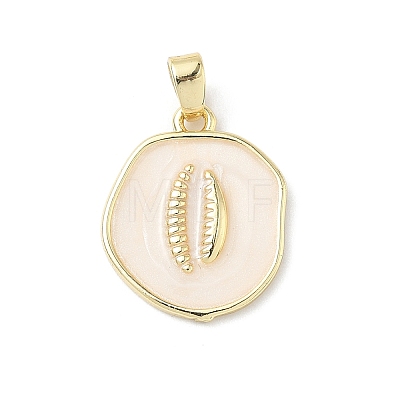 Brass Enamel Pendants KK-Z134-01G-01-1