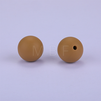 Round Silicone Focal Beads SI-JX0046A-51-1