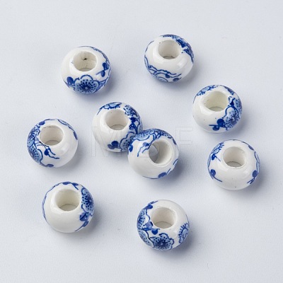 Handmade Porcelain European Beads CF257Y-1