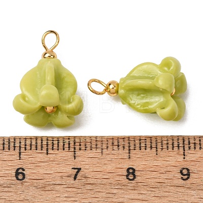 Dyed Synthetic Coral Pendants GG-CBAC295-01G-04-1