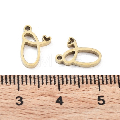 304 Stainless Steel Charms STAS-M327-02G-O-1