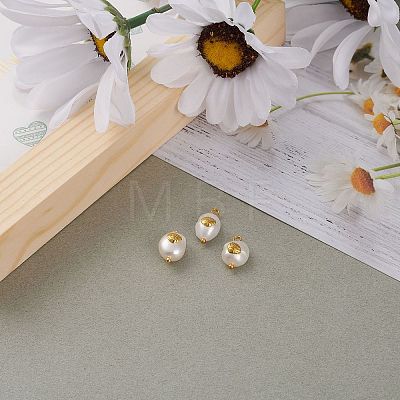 Natural Keshi Pearl Pendants X-PALLOY-JF00594-04-1