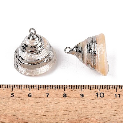 Natural Sea Shell Pendants SSHEL-N038-57-1