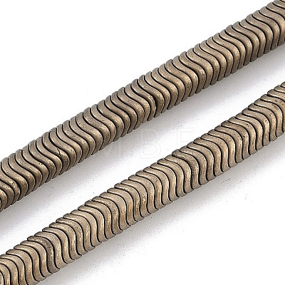 Electroplated Synthetic Non-magnetic Hematite Beads Strands G-H020-M01-A-1