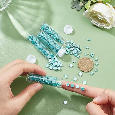  452Pcs 2 Style 2-Hole Glass Seed Beads SEED-NB0001-73-1