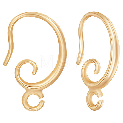 30Pcs Brass Earring Hooks KK-BBC0004-29-1