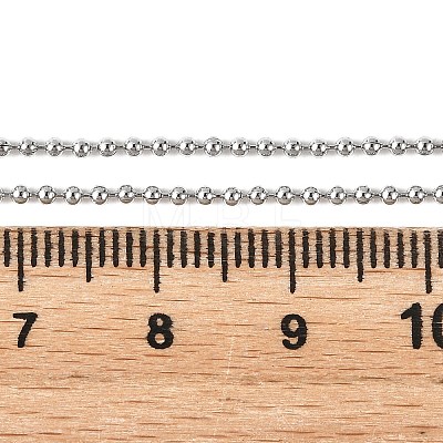 Adjustable 304 Stainless Steel Ball Chains Slider Necklaces Making AJEW-JB01661-02-1