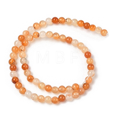 Natural Red Agate Beads Strands G-A248-A06-01-1