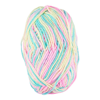Light Gradient Segment Dyed Polyester Yarn DIY-TADJ0002-005F-1