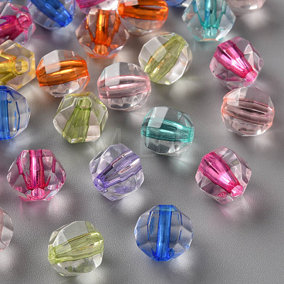 Transparent Acrylic Beads TACR-S154-16A-1