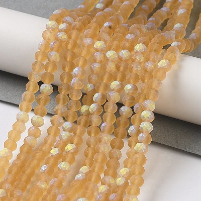 Transparent Glass Beads Strands X1-EGLA-A034-T4mm-MB23-1