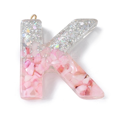 Resin Pendants RESI-B029-01P-K-1