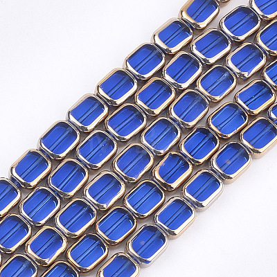 Electroplate Glass Beads Strands EGLA-S188-10-1