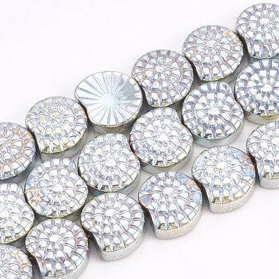 Electroplate Non-magnetic Synthetic Hematite Beads Strands G-T061-168-1