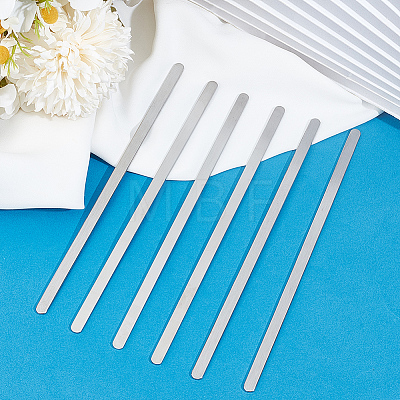304 Stainless Steel Bangle Blank Strips MAK-WH0016-02A-P-1