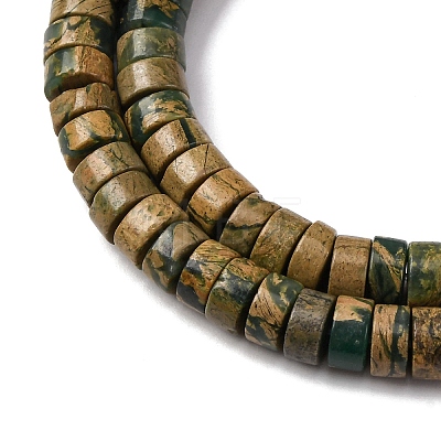 Natural Verdite Stone Beads Strands G-L624-I11-3x6mm-1