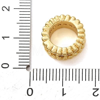 Brass Pave Cubic Zirconia Beads CU-CBA0A9C-13G-B-1