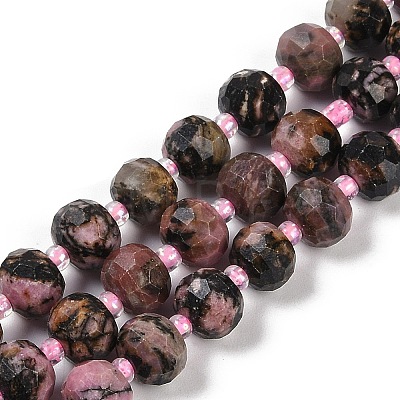 Natural Rhodonite Beads Strands G-H057-A12-01-1