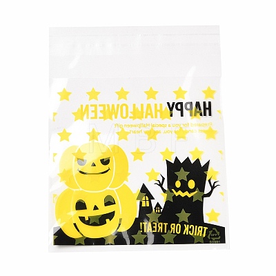 Halloween Theme Plastic Bakeware Bag OPP-Q004-01G-1