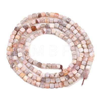 Natural Pink Botswana Agate Beads Strands G-G345-A02-2.5mm-1