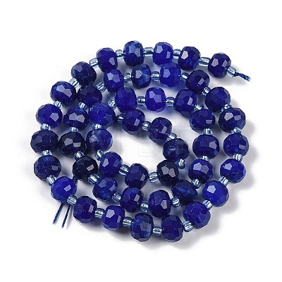 Natural Dyed White Jade Beads Strands G-H057-A22-06-1