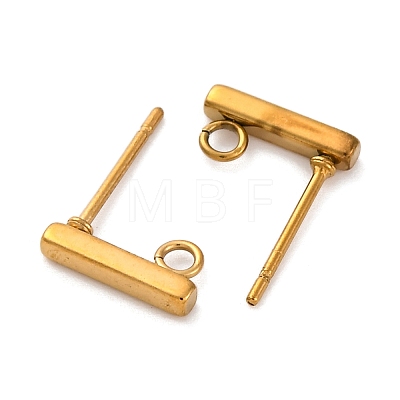 Ion Plating(IP) 316 Stainless Steel Stud Earring Findings STAS-E482-03B-G-A-1