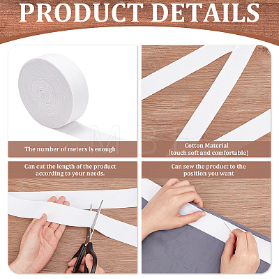 Cotton Ribbon OCOR-WH0085-52C-1