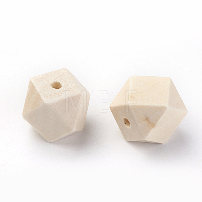 Unfinished Wood Beads WOOD-S037-107-15mm-1