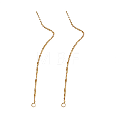 Brass Stud Earring Findings KK-TA0007-12G-1