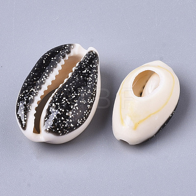 Natural Cowrie Shell Beads SSHEL-N034-36A-1