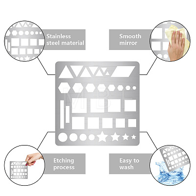 Stainless Steel Cutting Dies Stencils DIY-WH0238-099-1