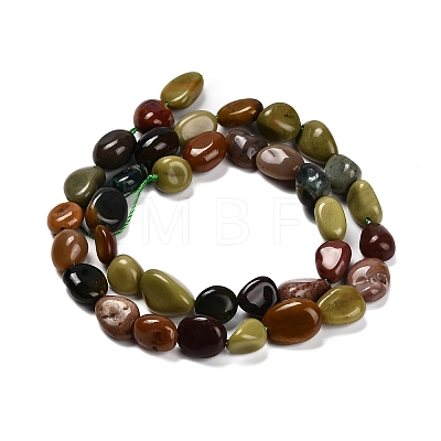 Natural Ocean Jasper Beads Strands G-P568-C07-01-1