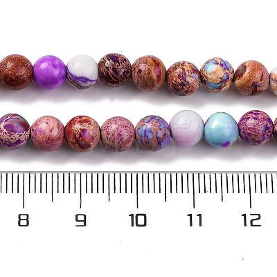 Dyed Natural Regalite/Imperial Jasper/Sea Sediment Jasper Beads Strands G-B124-C02-14-1